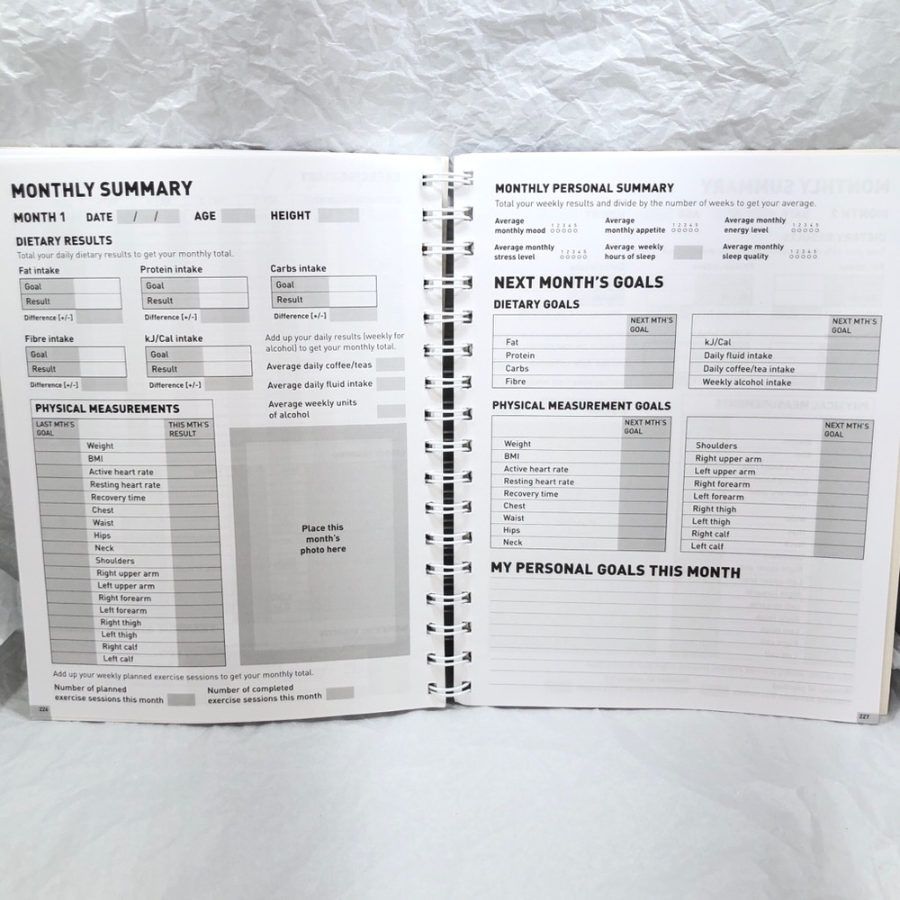 Book: DIET AND EXERCISE DIARY The perfect tool for health, weight loss, fitness - Picture 15 of 16